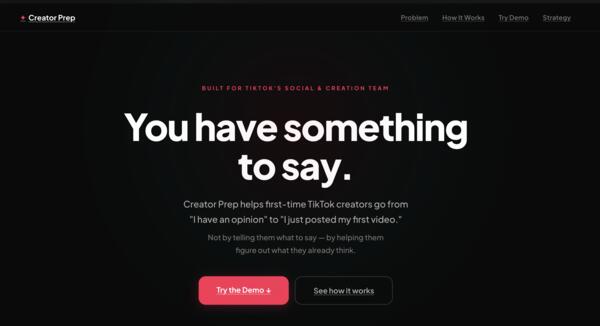 Creator Prep for TikTok